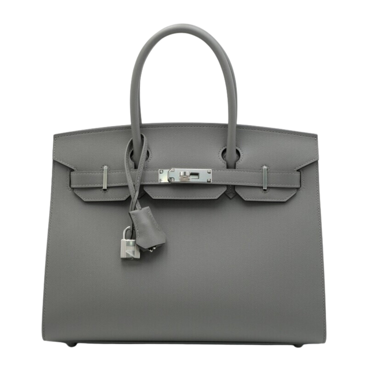 Hermes Birkin 30 Sellier Gris Meyer Madame Leather