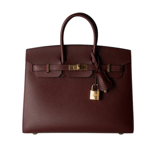 Hermes Birkin 25 Sellier Rouge H Madame Leather