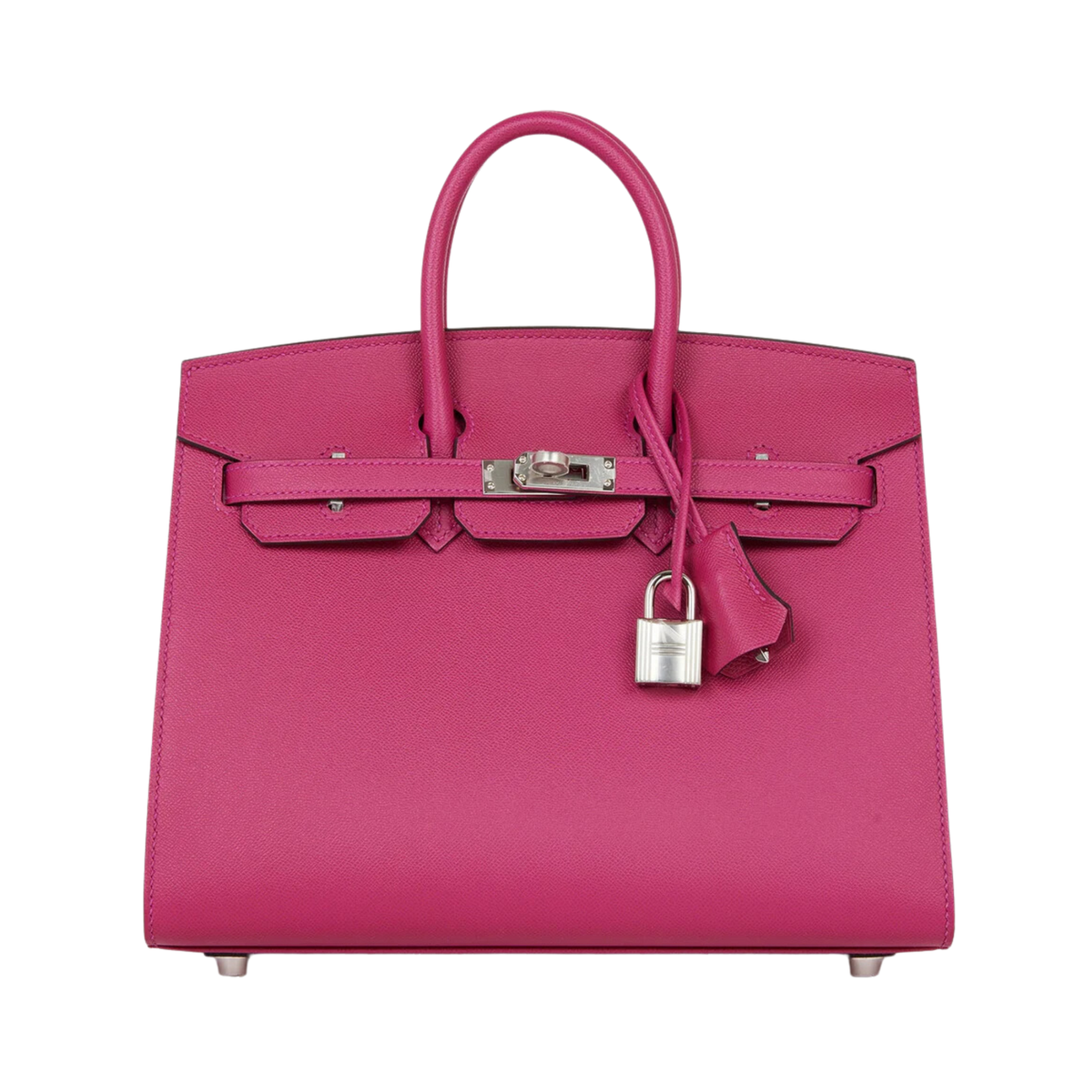 Hermes Birkin 25 Sellier Rose Pourpre Madame Leather