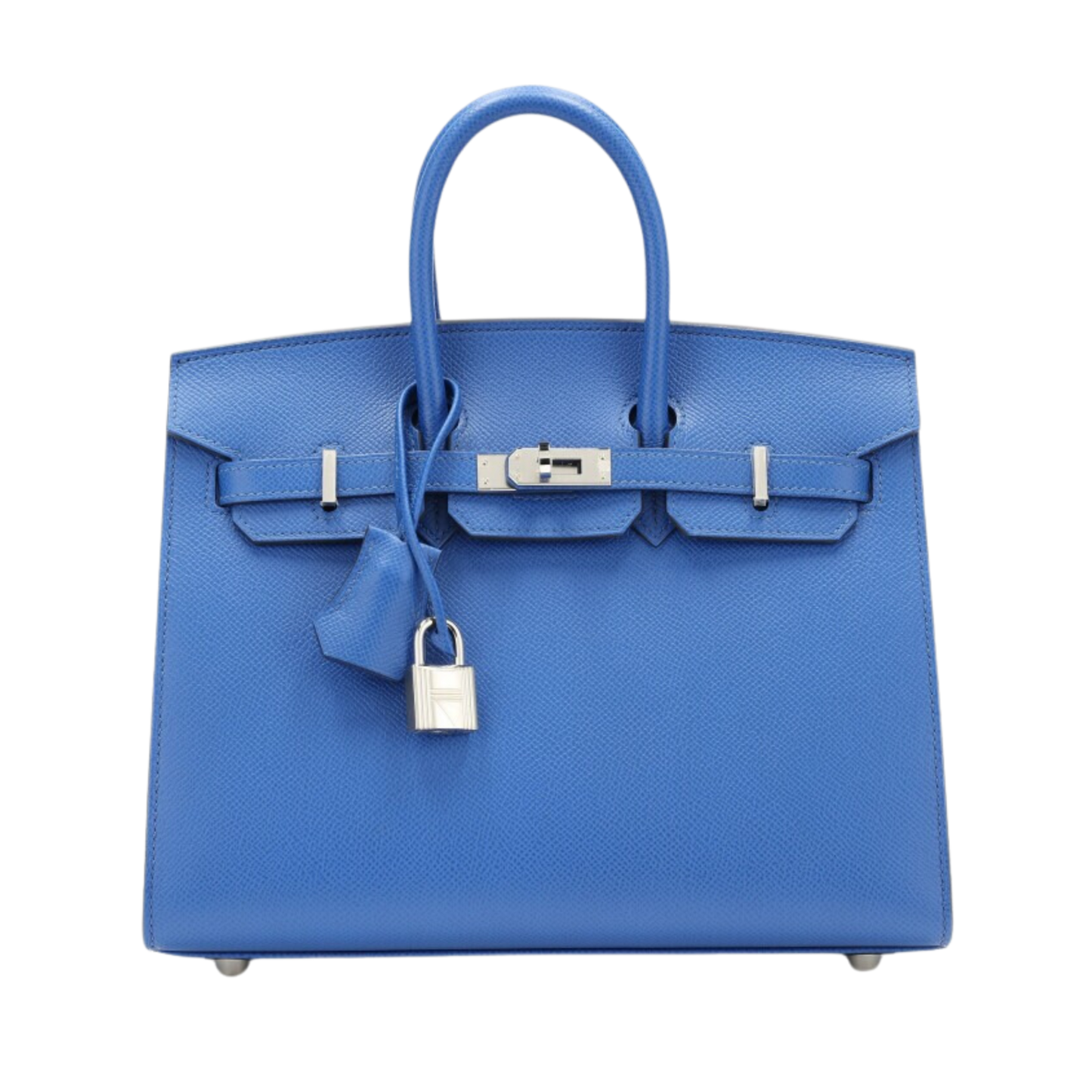 Hermes Birkin 25 Sellier Blue France Madame Leather