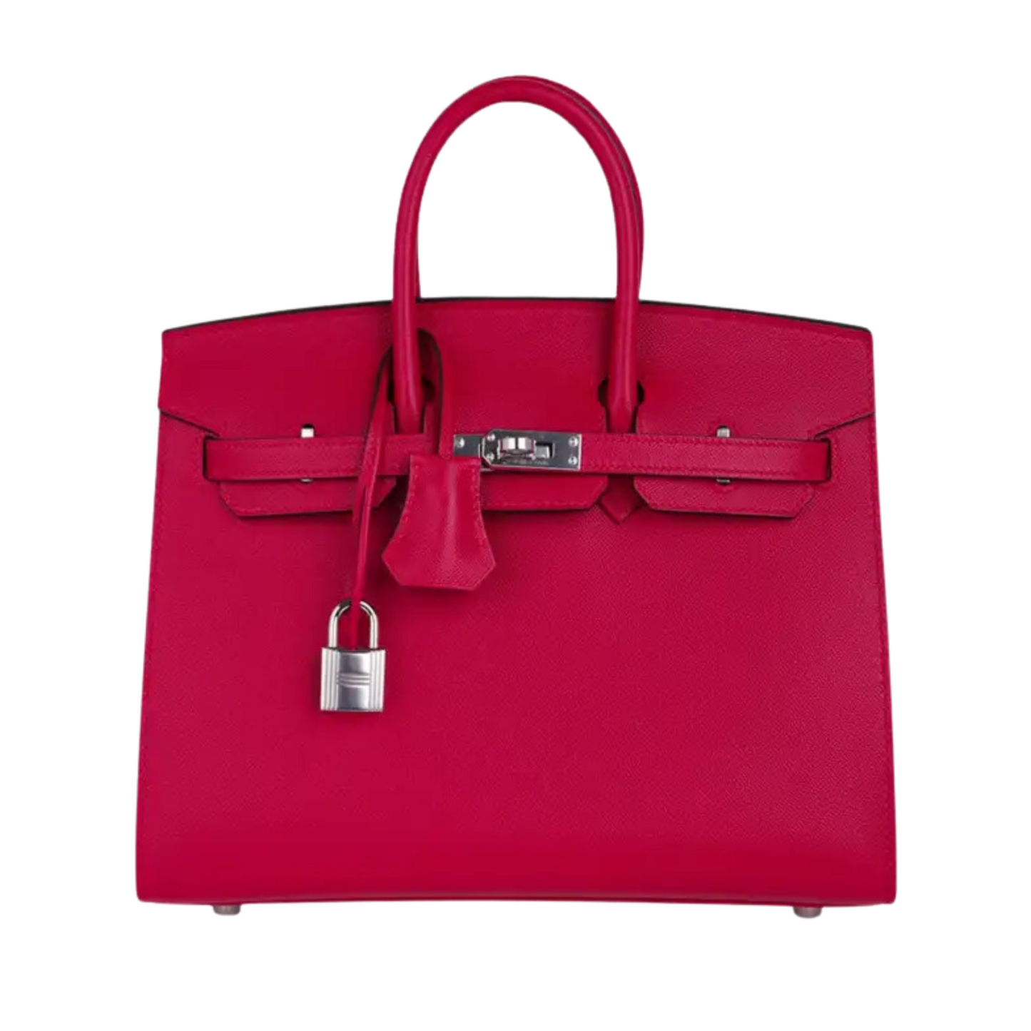 Hermes Birkin 25 Sellier Framboise Madame Leather