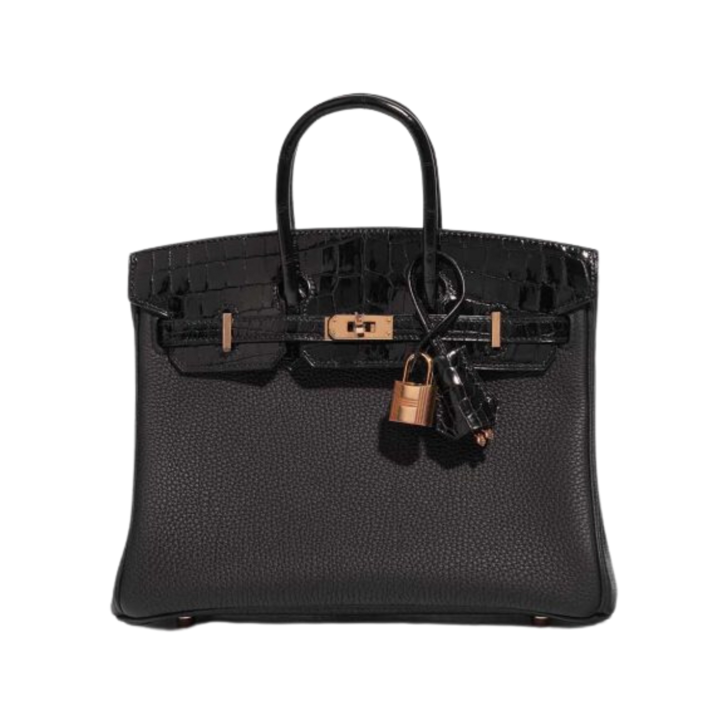 Hermes Birkin 25 Touch Noir Niloticus Crocodile & Togo Leather