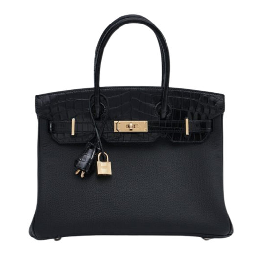 Hermes Birkin 30 Touch Noir Niloticus Crocodile & Togo Leather