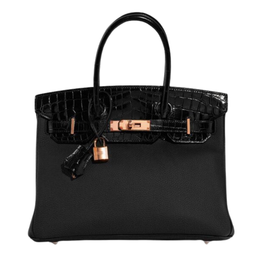 Hermes Birkin 30 Touch Noir Lisse Alligator & Togo Leather
