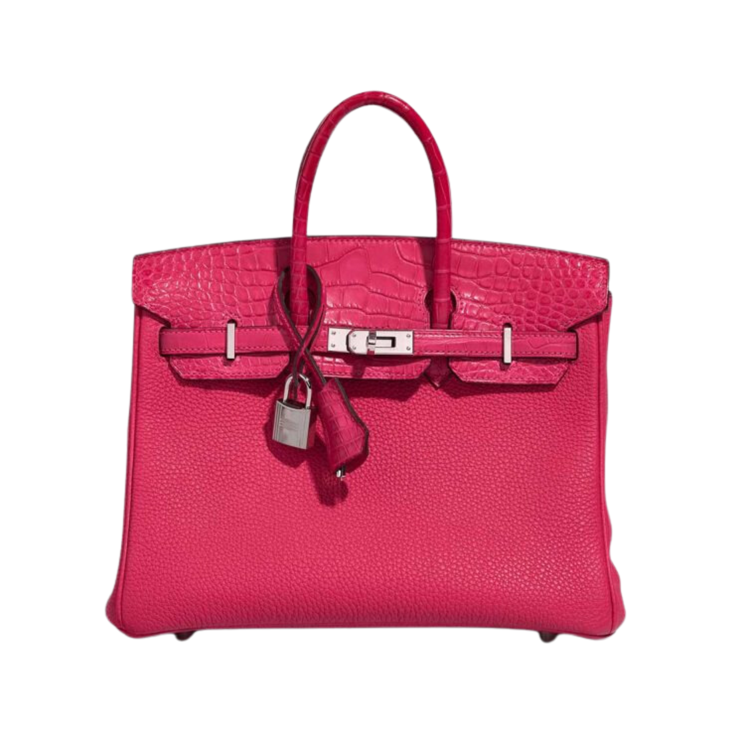 Hermes Birkin 25 Touch Framboise Matte Alligator & Togo Leather