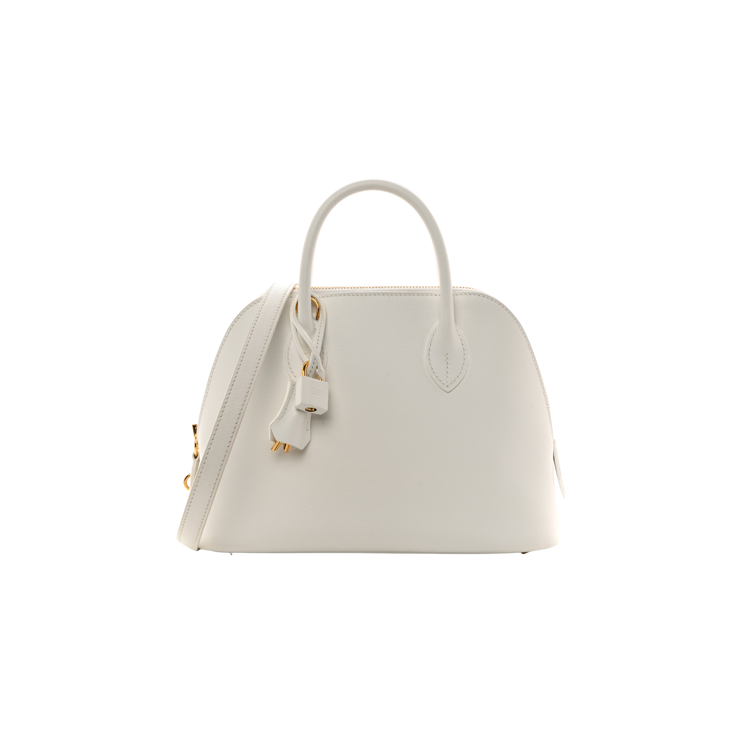 Hermes Bolide 25 New White Evercolor Leather