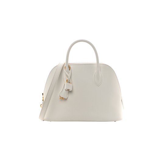 Hermes Bolide 25 New White Evercolor Leather