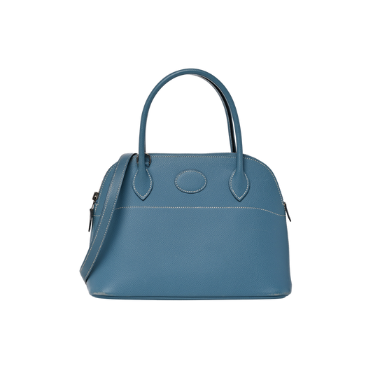 Hermes Bolide 27 Bleu Jean Epsom Leather