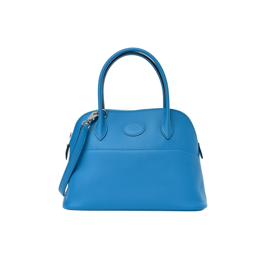 Hermes Bolide 27 Bleu Zanzibar Swift Leather