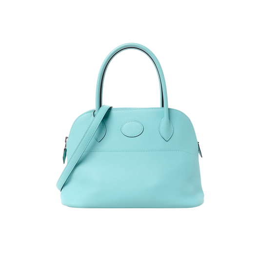 Hermes Bolide 27 Bleu Atoll Swift Leather