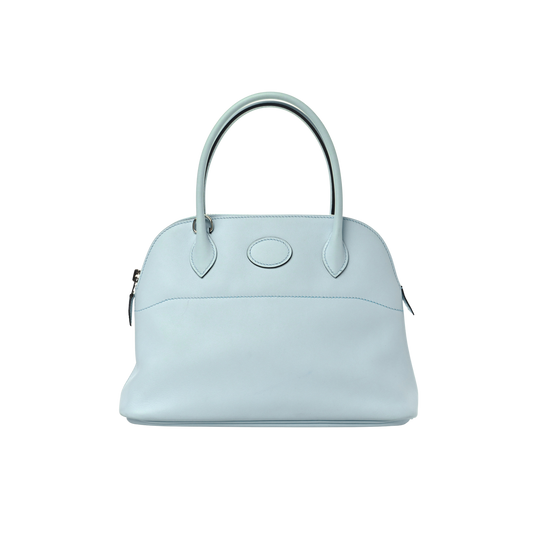 Hermes Bolide 27 Bleu Zephyr Swift Leather