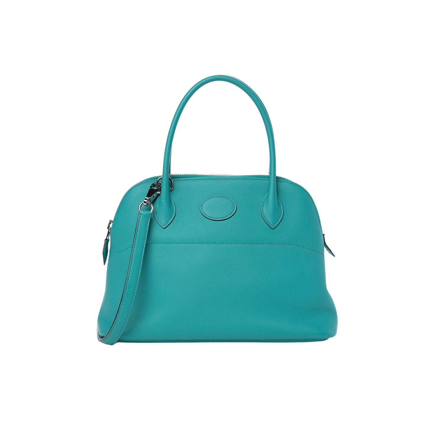 Hermes Bolide 27 Bleu Paon Swift Leather