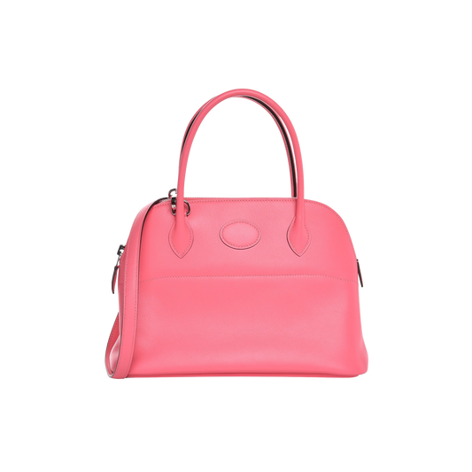 Hermes Bolide 27 Rose Azalee Swift Leather