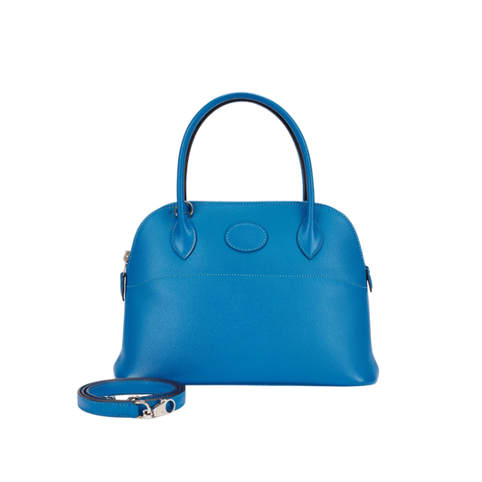 Hermes Bolide 27 Bleu Mykonos Epsom Leather