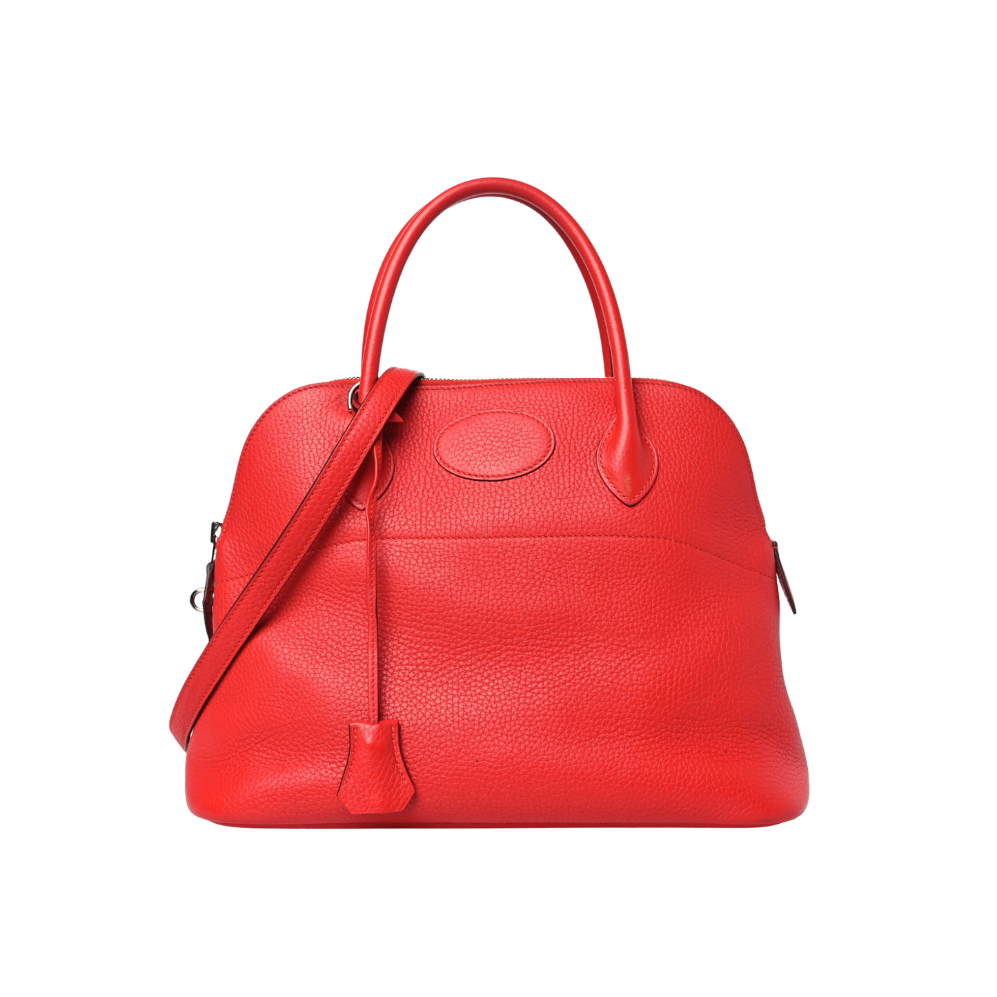 Hermes Bolide 31 Rouge Tomate Clemence Leather