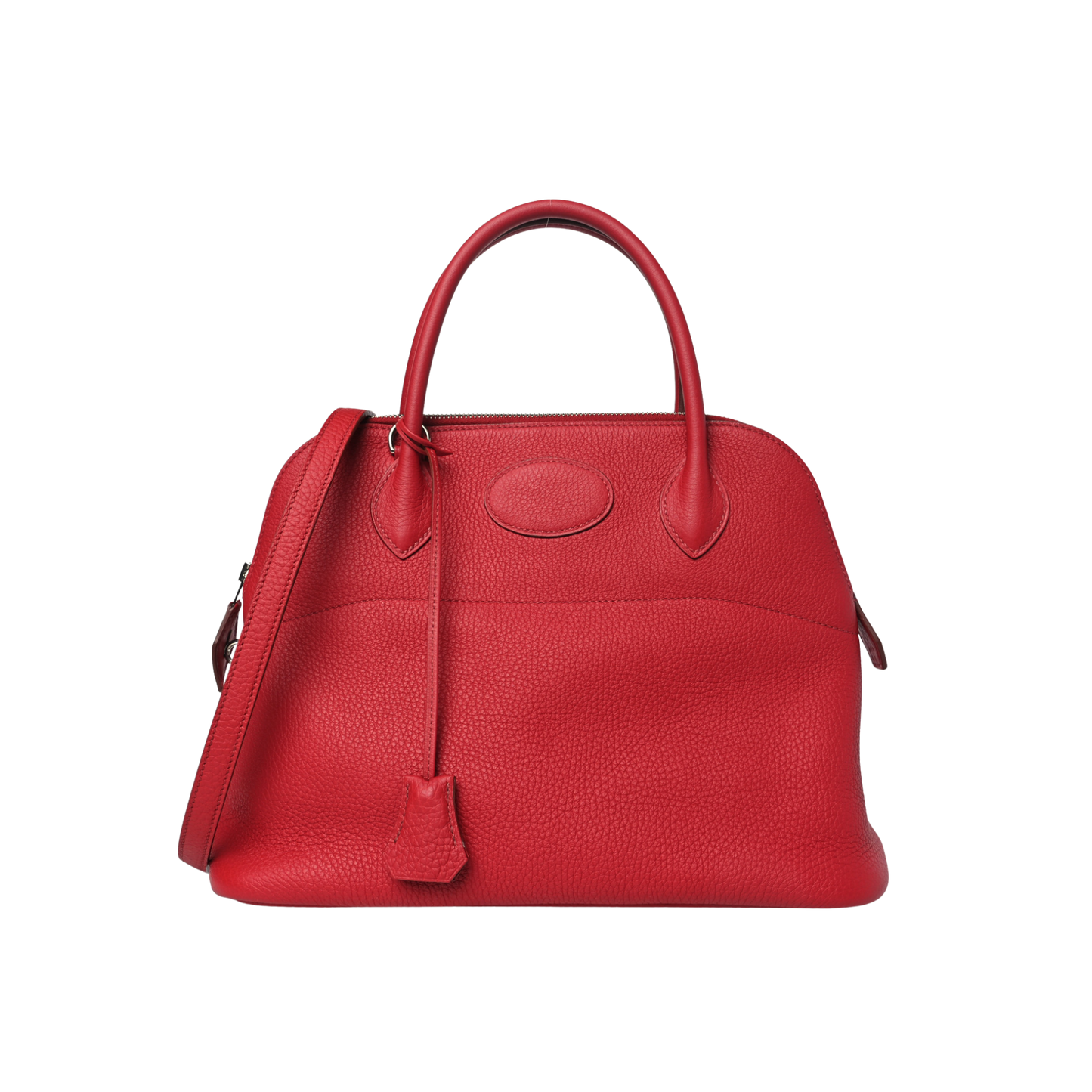 Hermes Bolide 31 Rouge Garance Clemence Leather