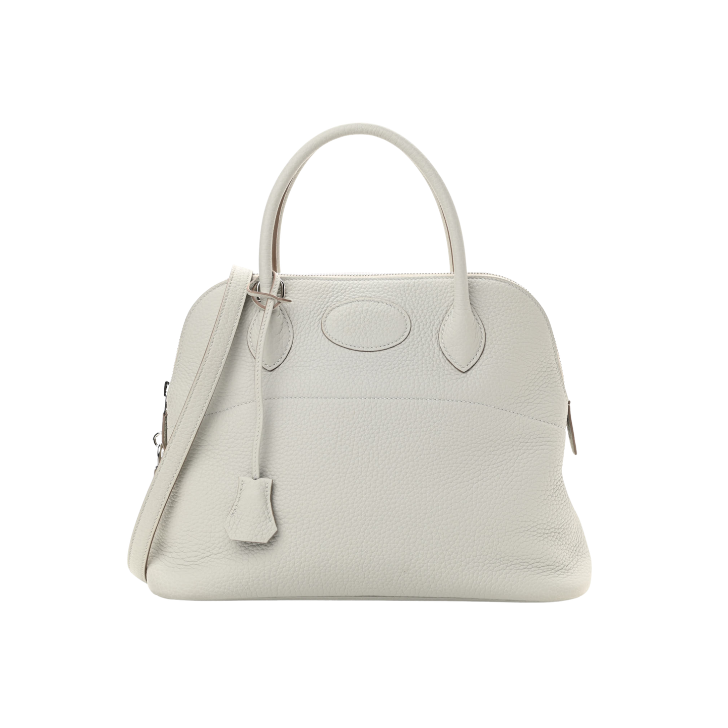 Hermes Bolide 31 Gris Perle Clemence Leather