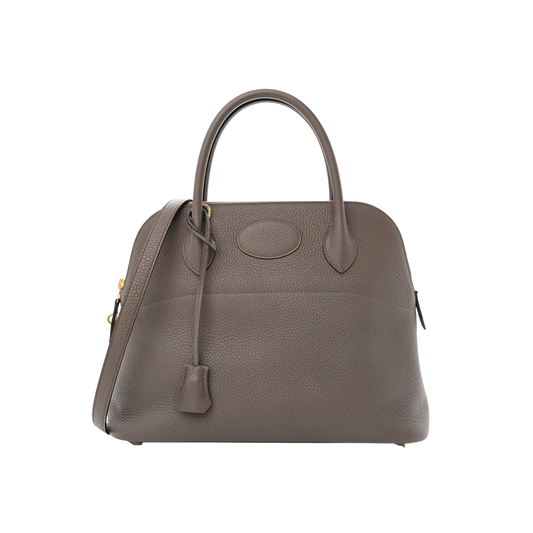 Hermes Bolide 31 Gris Asphalte Clemence Leather