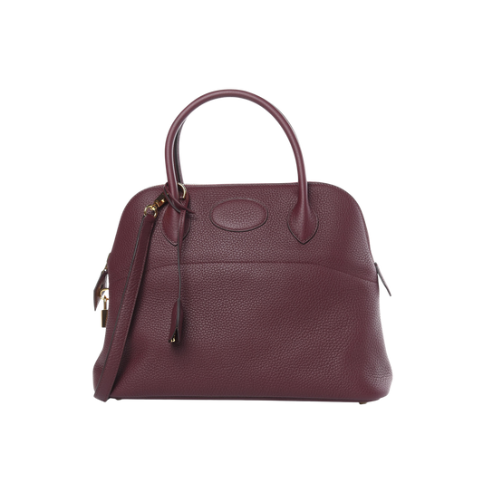 Hermes Bolide 31 Bordeaux Clemence Leather