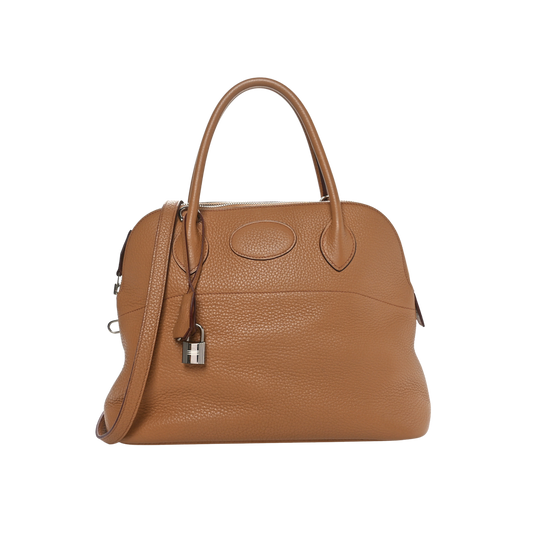 Hermes Bolide 31 Tabac Camel Clemence Leather