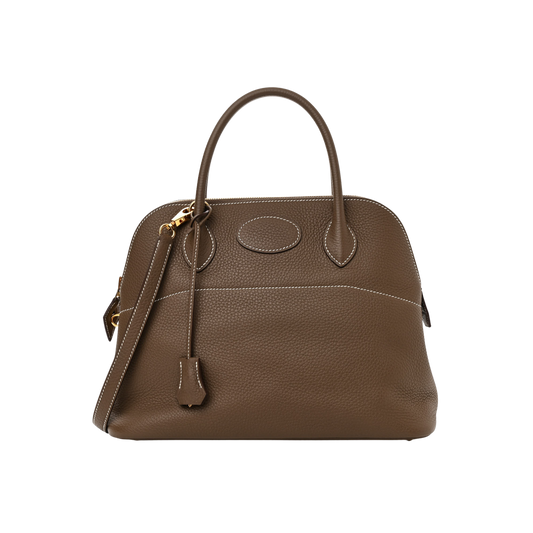 Hermes Bolide 31 Etoupe Clemence Leather