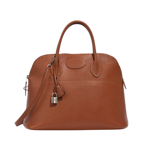 Hermes Bolide 35 Gold Clemence Leather