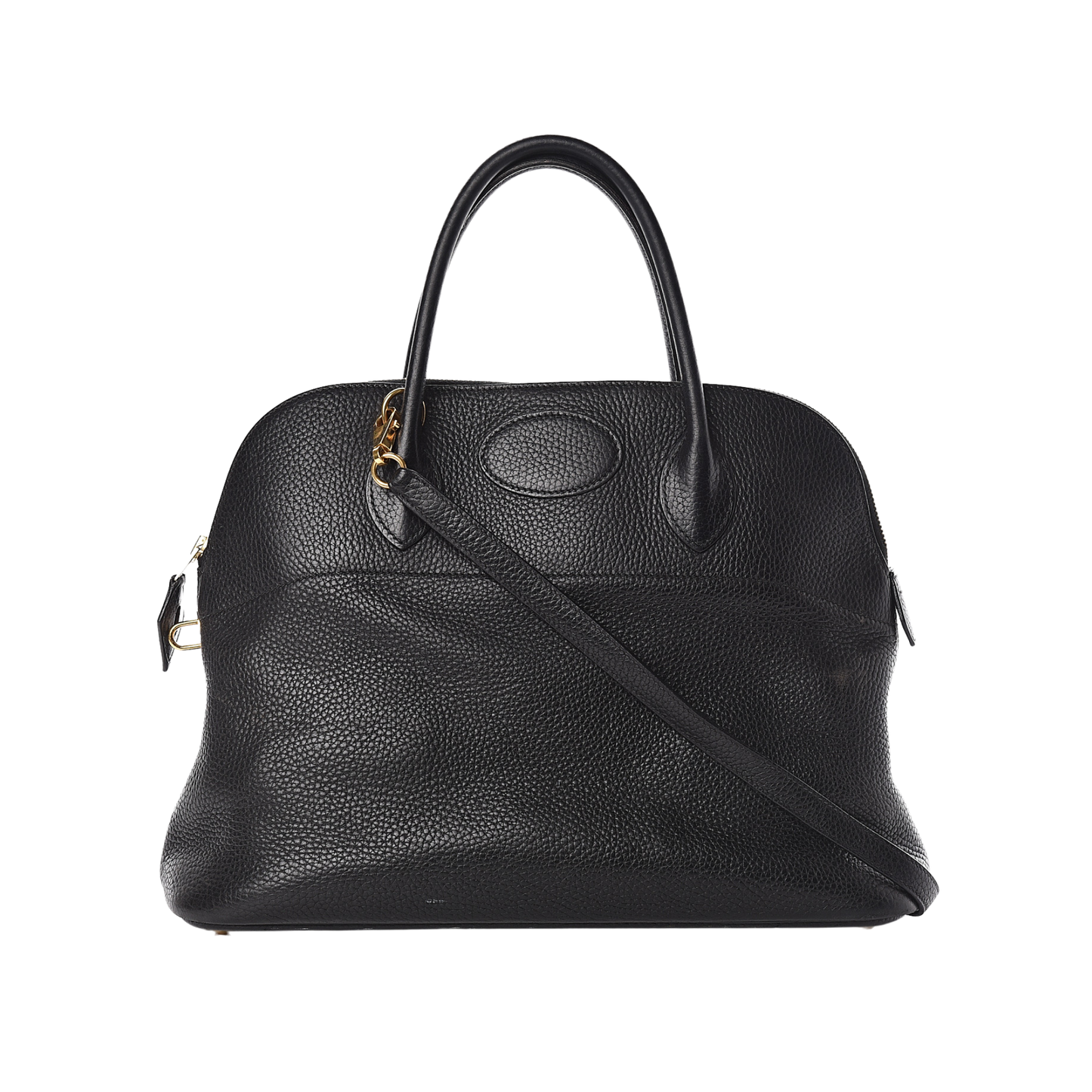 Hermes Bolide 35 Noir Clemence Leather