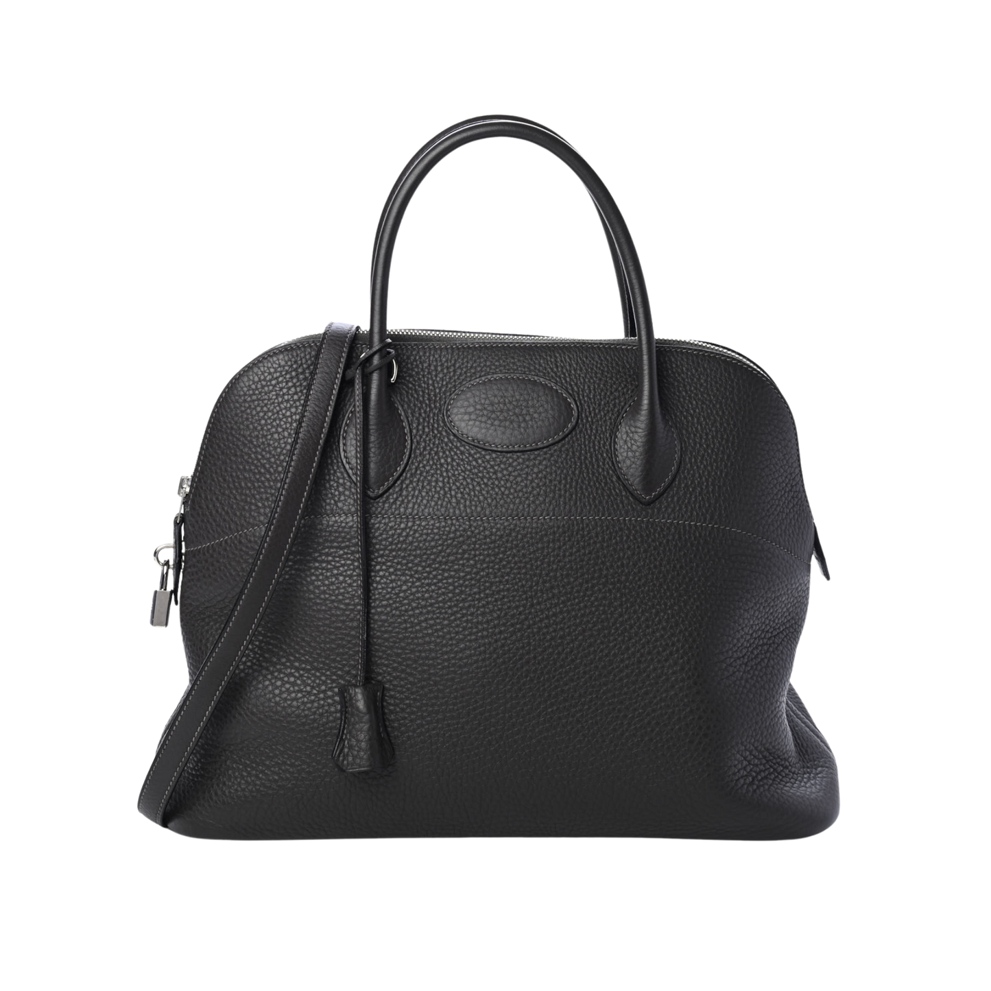 Hermes Bolide 35 Graphite Clemence Leather