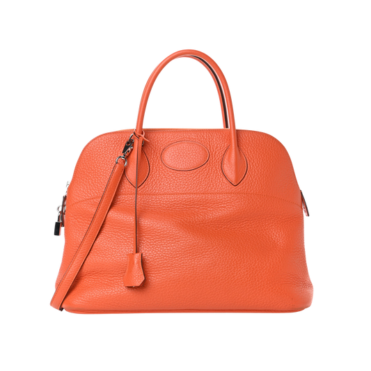 Hermes Bolide 35 Feu Clemence Leather