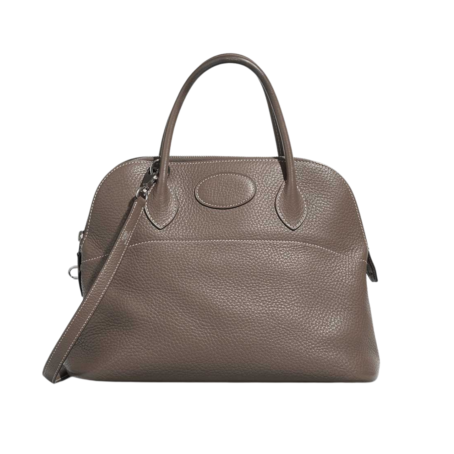 Hermes Bolide 35 Etoupe Clemence Leather