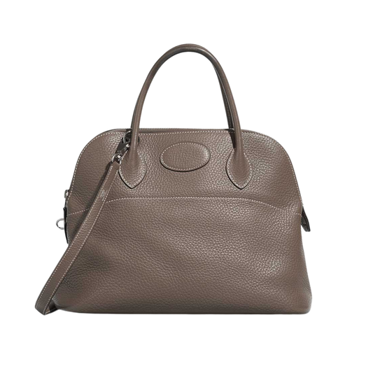 Hermes Bolide 35 Etoupe Clemence Leather