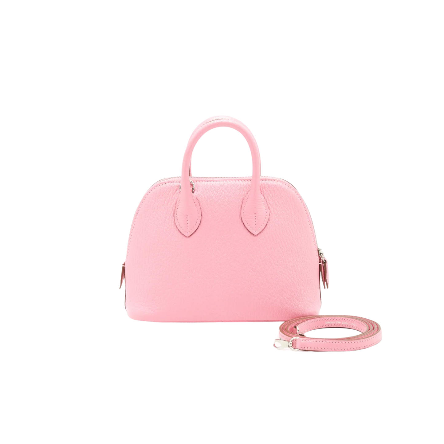 Hermes Bolide Mini Rose Confetti Chevre Mysore Leather