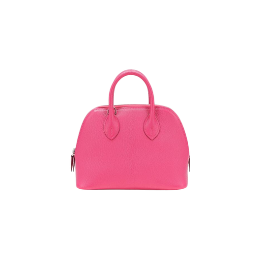 Hermes Bolide Mini Rose Shocking Chevre Mysore Leather