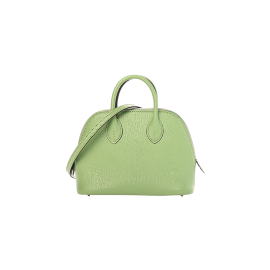 Hermes Bolide Mini Vert Criquet Chevre Mysore Leather