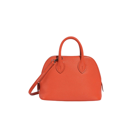 Hermes Bolide Mini Orange Poppy Mysore Leather