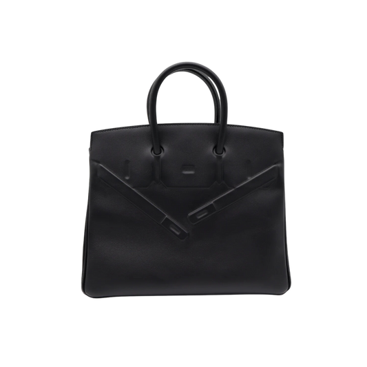 Hermes Birkin 25 Shadow Noir Swift Leather