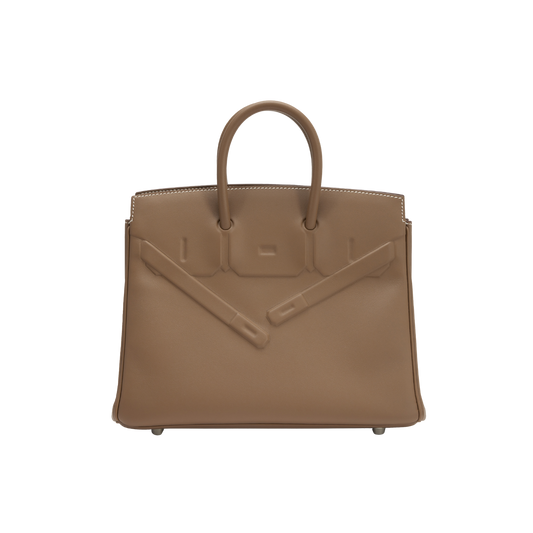 Hermes Birkin 25 Shadow Etoupe Swift Leather