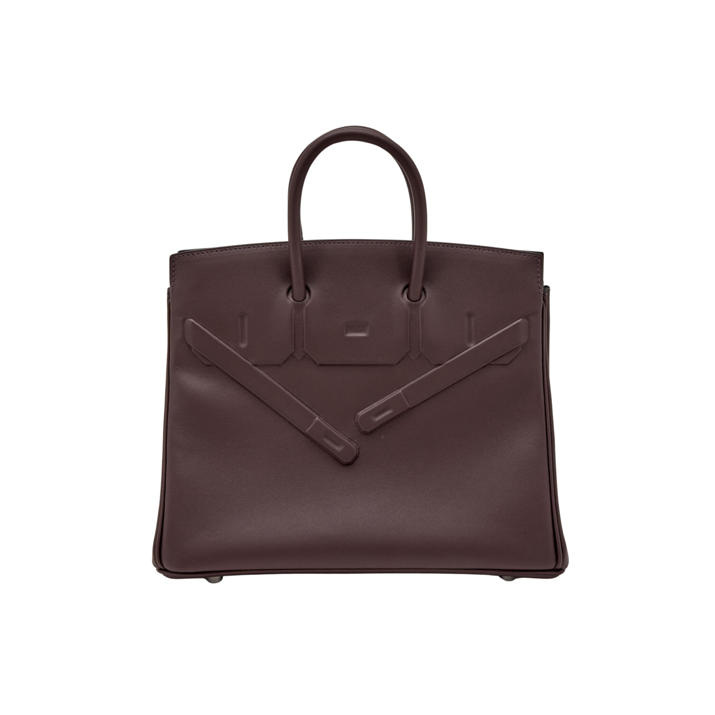 Hermes Birkin 25 Shadow Rouge Sellier Swift Leather