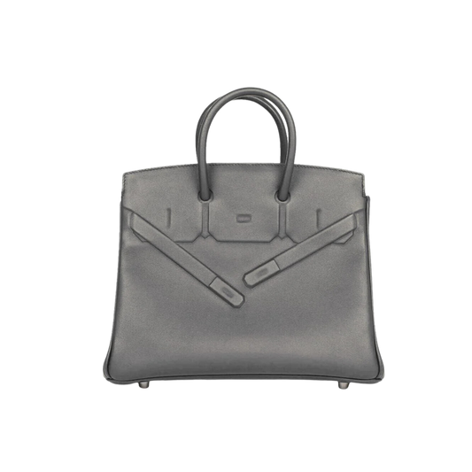 Hermes Birkin 25 Shadow Gris Meyer Swift Leather