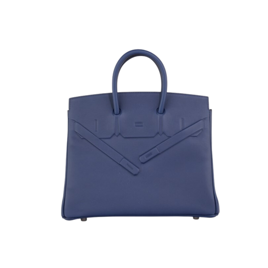 Hermes Birkin 25 Shadow Bleu Saphir Swift Leather