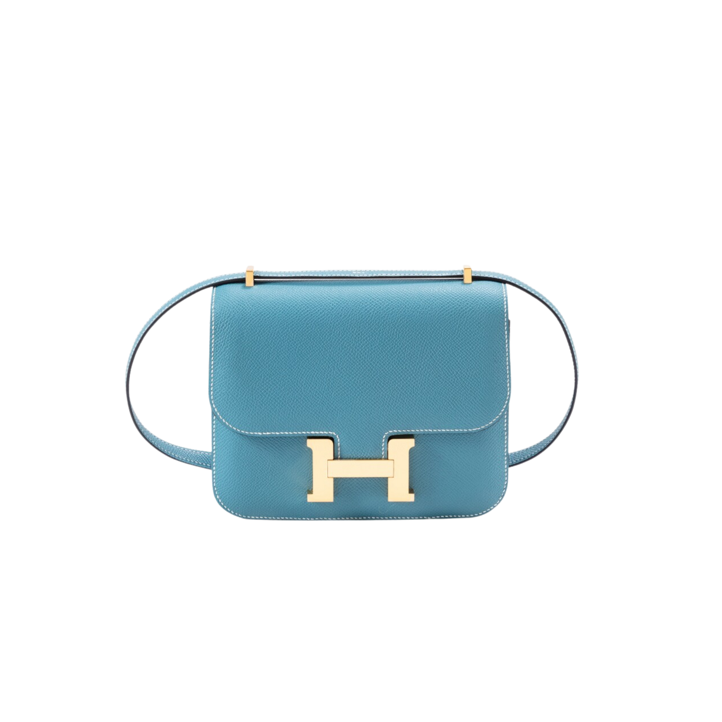 Hermes Constance 18 Bleu Jean Epsom Leather