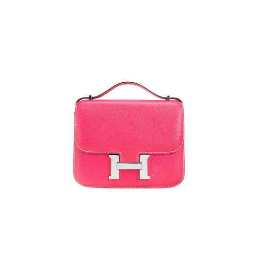 Hermes Constance 18 Rose Tyrien Epsom Leather