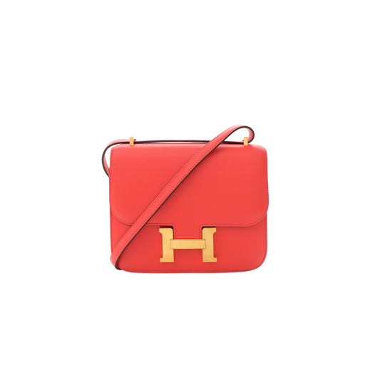 Hermes Constance 18 Rose Jaipur Epsom Leather