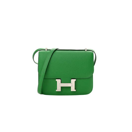 Hermes Constance 18 Vert Yucca Epsom Leather