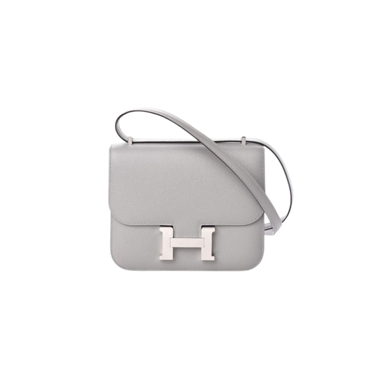 Hermes Constance 18 Gris Mouette Epsom Leather