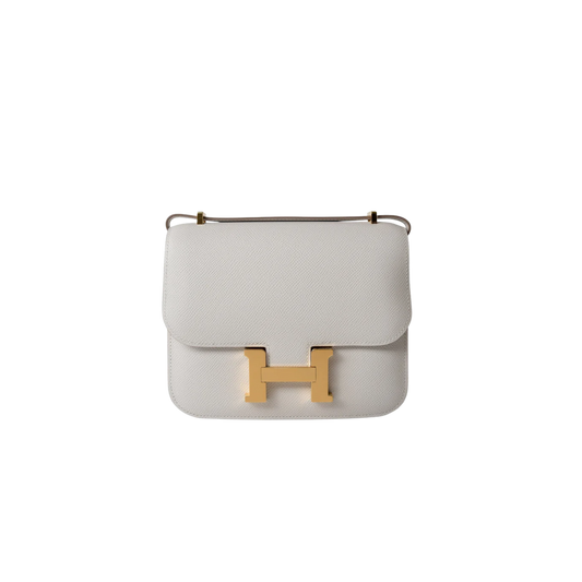 Hermes Constance 18 Gris Pale Epsom Leather