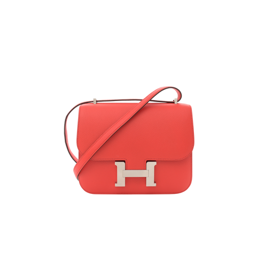 Hermes Constance 18 Capucine Epsom Leather