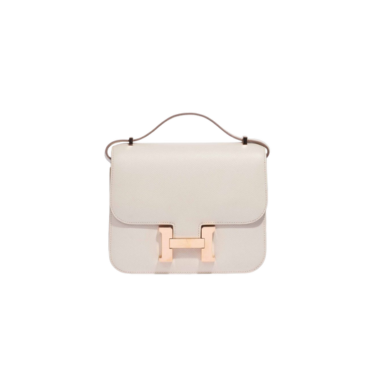 Hermes Constance 18 Craie Epsom Leather
