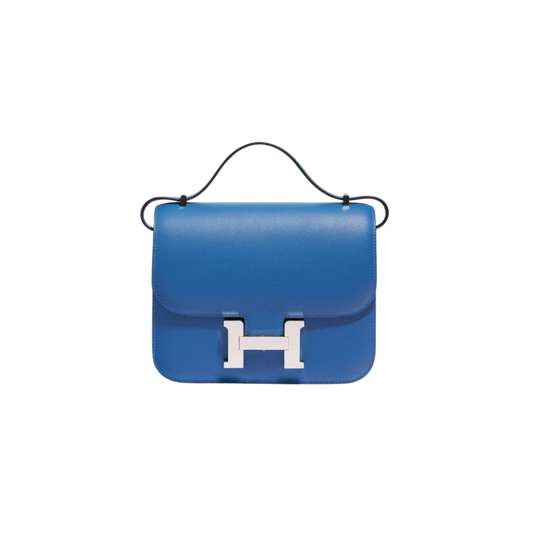 Hermes Constance 18 Bleu Mykonos Swift Leather