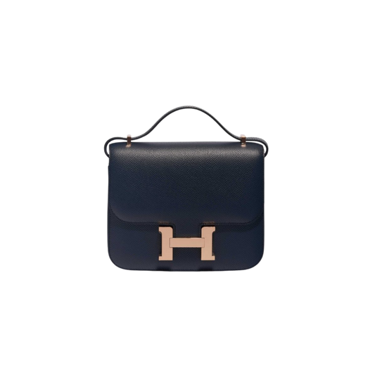 Hermes Constance 18 Bleu Indigo Epsom Leather